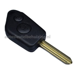 Citroen autosleutel behuizing 2 knops sleutelbaard kruis type 2