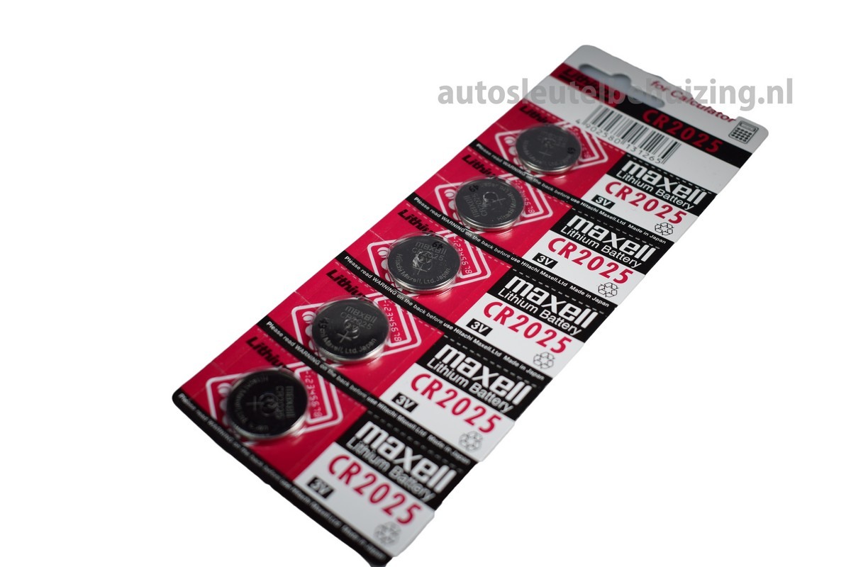 5x Maxell cr2025 batterij