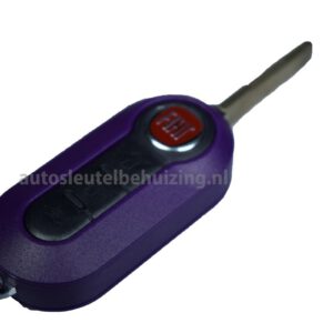 Fiat autosleutel behuizing 3 knops paars