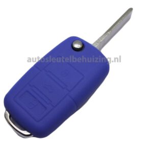 Volkswagen 3 knops sleutelhoesje donker blauw