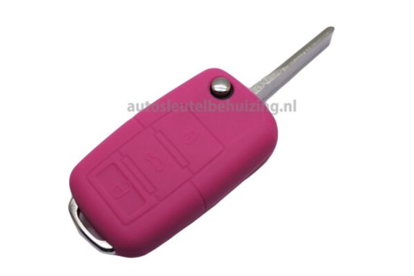 Seat 3 knops sleutelhoesje roze